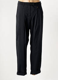 Pantalon larg țesătură poplin mărime normală negru LOLA CASADEMUNT femeie
