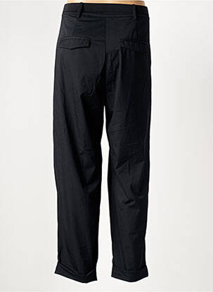 Pantalon larg țesătură poplin mărime normală negru LOLA CASADEMUNT femeie