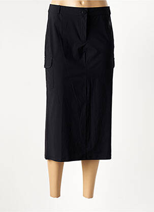 Fustă midi elasticitate negru HBT femeie
