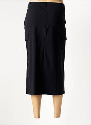 Fustă midi elasticitate negru HBT femeie