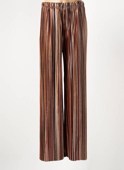 Pantalon larg portocaliu LEO & UGO femeie