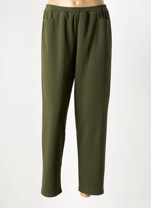 Pantalon slim verde FRANCK ANNA femeie
