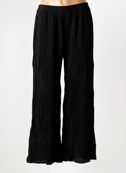 Pantalon larg negru FRANCK ANNA femeie