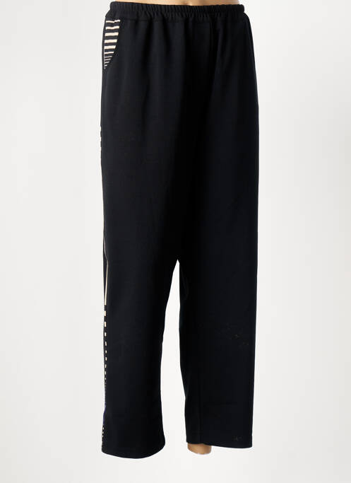 Pantalon larg negru FRANCK ANNA femeie