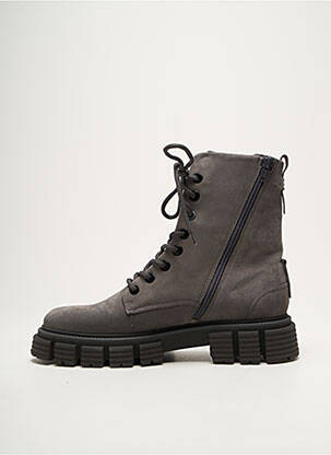 Botine/ghete nubuc toc de 4 la 6 cm gri KENNEL UND SCHMENGER femeie