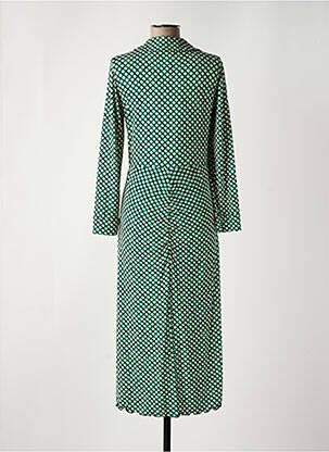 Rochie lungă mâneci lungi mâneci lungi verde DIANE VON FURSTENBERG femeie