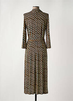 Rochie lungă mâneci lungi mâneci lungi maro SIYU femeie