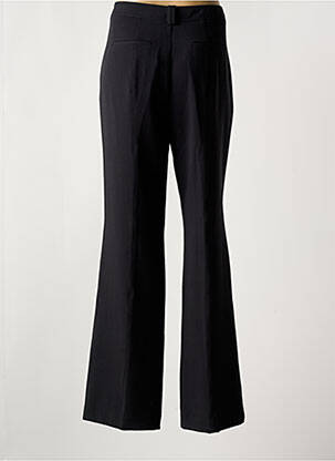 Pantalon larg țesătură poplin mărime normală negru NENETTE femeie