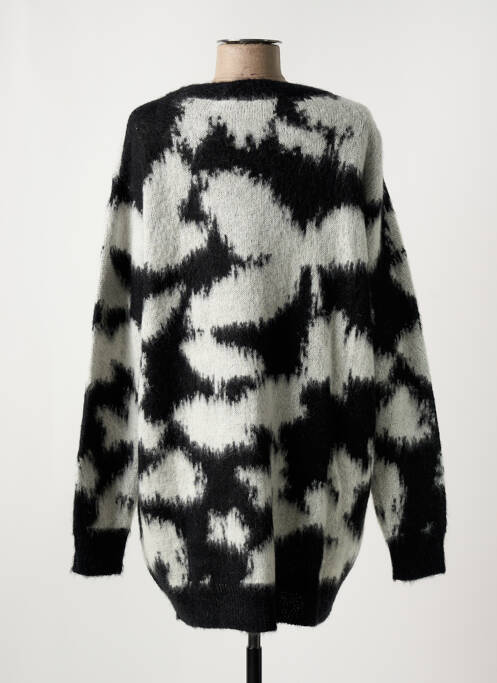 Vestă cu mâneci lungi închidere cu nasturi pe față negru MALIPARMI femme