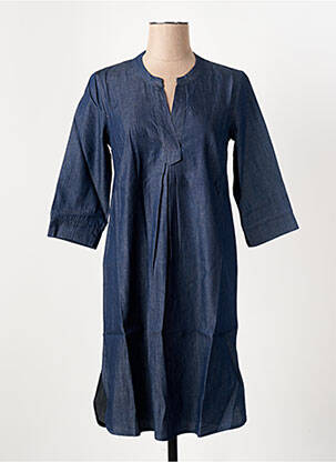 Rochie midi mâneci 3/4 mâneci 3/4 albastru LE BOUDOIR D'EDOUARD femeie