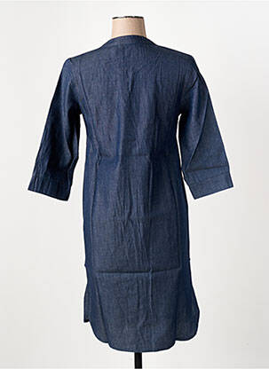 Rochie midi mâneci 3/4 mâneci 3/4 albastru LE BOUDOIR D'EDOUARD femeie