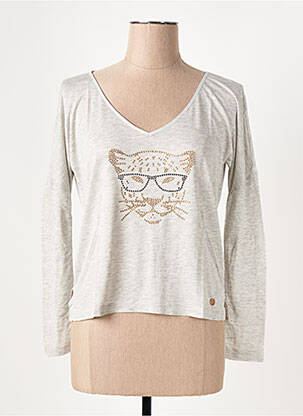 Tricou gri LE BOUDOIR D'EDOUARD femeie