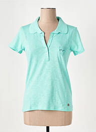 Polo elasticitate mâneci scurte verde LE BOUDOIR D'EDOUARD femme
