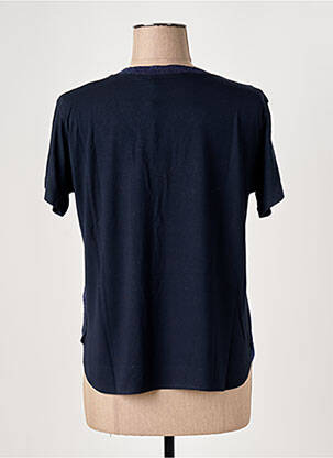 Tricou guler în v mâneci scurte albastru LE BOUDOIR D'EDOUARD femeie