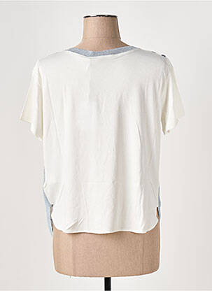 Tricou guler în v mâneci scurte gri LE BOUDOIR D'EDOUARD femeie