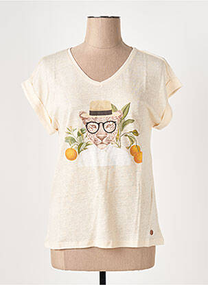 Tricou bej LE BOUDOIR D'EDOUARD femeie