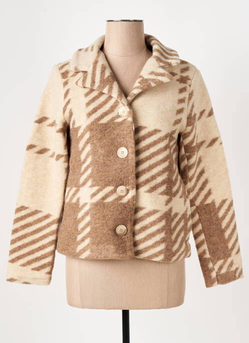 Palton scurt bej LE BOUDOIR D'EDOUARD femeie