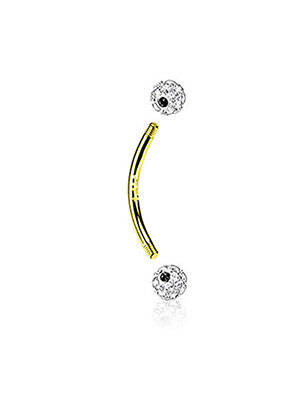 Piercing ornament oxid de zirconiu auriu TATA GISELE femeie