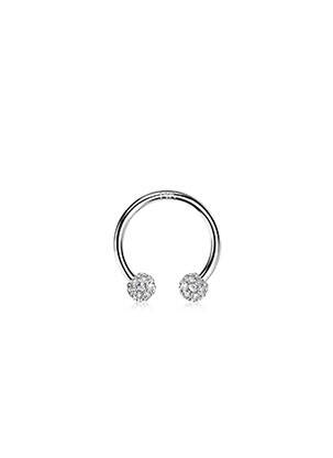 Piercing ornament oxid de zirconiu argintiu TATA GISELE femeie
