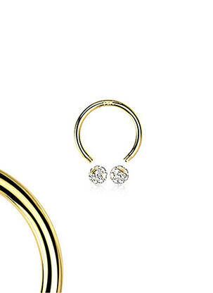 Piercing ornament oxid de zirconiu auriu TATA GISELE femeie