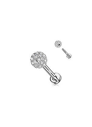 Piercing ornament oxid de zirconiu argintiu TATA GISELE femeie