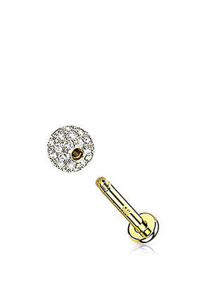 Piercing ornament oxid de zirconiu auriu TATA GISELE femeie