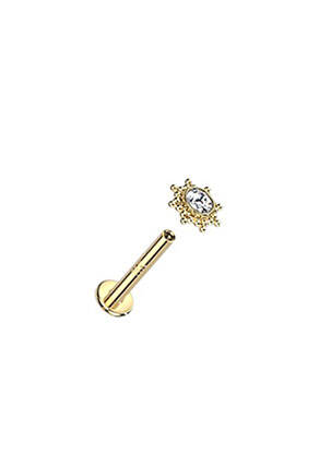 Piercing ornament oxid de zirconiu auriu TATA GISELE femeie