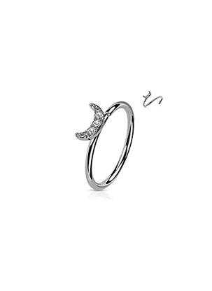 Piercing ornament oxid de zirconiu argintiu TATA GISELE femeie