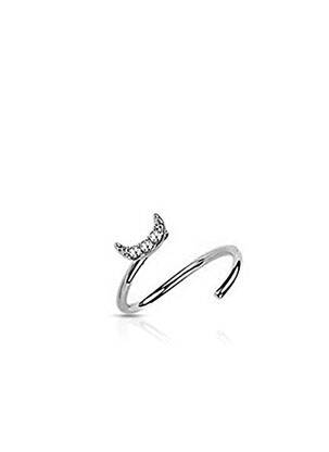 Piercing ornament oxid de zirconiu argintiu TATA GISELE femeie