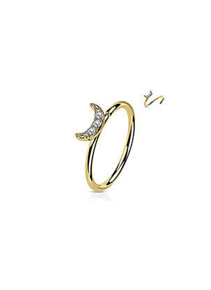 Piercing ornament oxid de zirconiu auriu TATA GISELE femeie