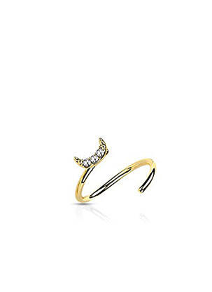 Piercing ornament oxid de zirconiu auriu TATA GISELE femeie