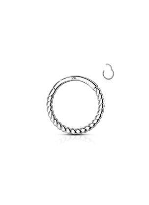 Piercing închidere cu închizătoare tip clips argintiu TATA GISELE femeie