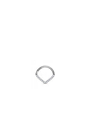 Piercing ornament oxid de zirconiu argintiu TATA GISELE femeie