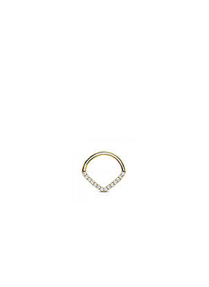 Piercing ornament oxid de zirconiu auriu TATA GISELE femeie