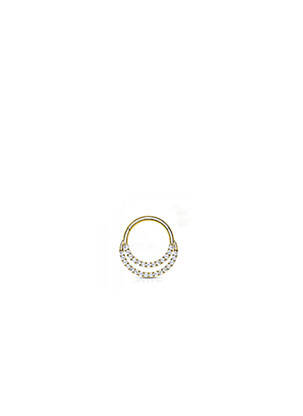 Piercing ornament oxid de zirconiu auriu TATA GISELE femeie