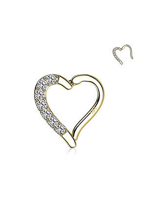 Piercing ornament oxid de zirconiu auriu TATA GISELE femeie