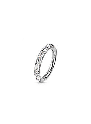Piercing ornament oxid de zirconiu argintiu TATA GISELE femeie
