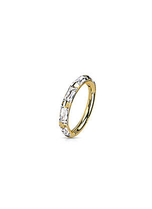 Piercing ornament oxid de zirconiu auriu TATA GISELE femeie
