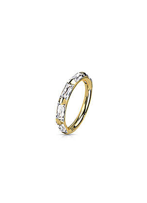Piercing ornament oxid de zirconiu auriu TATA GISELE femeie