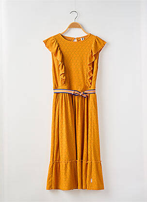 Rochie lungă portocaliu B-NOSY fată