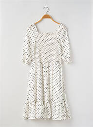 Rochie midi căptușeală mâneci 3/4 alb GUESS fille
