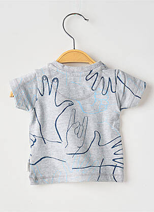 Tricou imprimeu fantezie mâneci scurte gri NOPPIES băiat