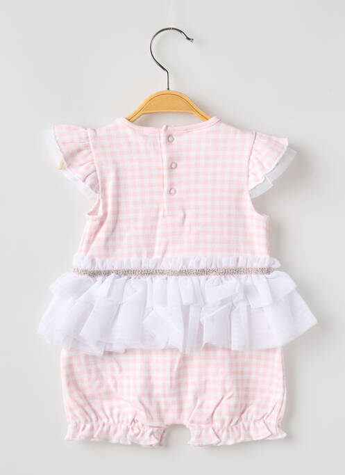 Salopetă pentru bebeluși roz GUESS fată