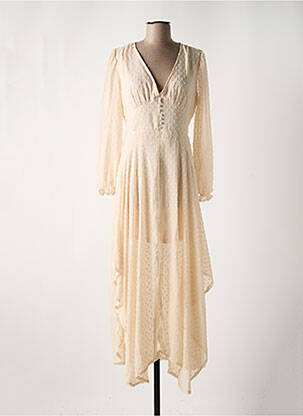 Rochie lungă bej L'OLIVE VERTE femeie