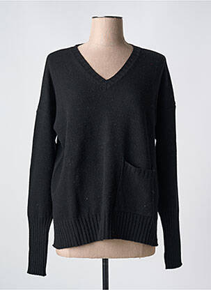 Pulover croială cambrată mâneci lungi negru LE BOUDOIR D'EDOUARD femme