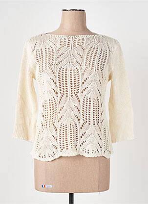 Pulover bej LE BOUDOIR D'EDOUARD femeie