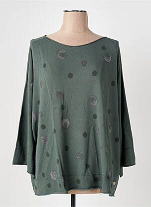 Pulover guler rotund mâneci lungi verde LE BOUDOIR D'EDOUARD femeie