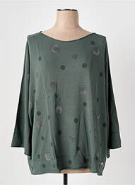 Pulover guler rotund mâneci lungi verde LE BOUDOIR D'EDOUARD femeie