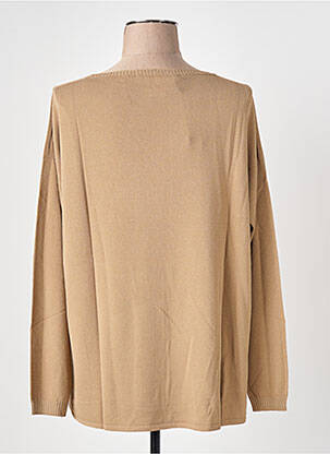Pulover guler rotund mâneci lungi bej LE BOUDOIR D'EDOUARD femeie