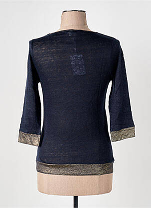 Tricou mâneci 3/4 mâneci 3/4 albastru LE BOUDOIR D'EDOUARD femeie